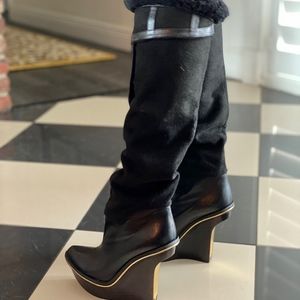 Stella McCartney Fleece Platform Boot